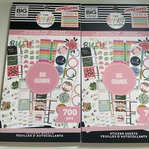 Happy Planner stickers teacher set of 2 teacher planning NEW SEASONAL
